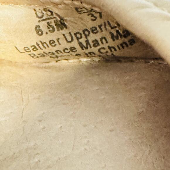 Sam Edelman Shoes Womens 6.5 Beige Leather Ballet Flats Comfort Classic Slip On - Picture 11 of 12